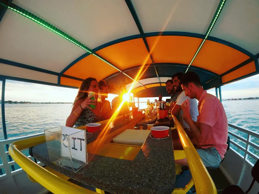 Party boat catamaran in Punta Cana waters